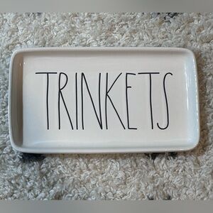 Rae Dunn White Vanity Tray Bath Accessory